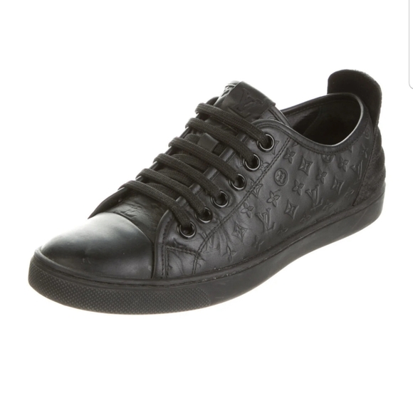 Louis Vuitton Black Lv Monogram Leather 